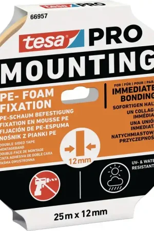 TESA ruban de montage Mounting PRO PE fixation 66957 blanc (3000265493) Authentique