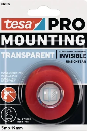 TESA ruban de montage Mounting PRO Transparent 66965 transparent (3000265498) Meilleur Choix