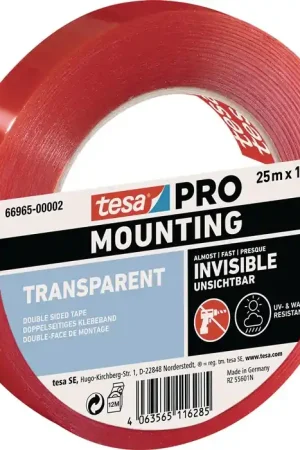 TESA ruban de montage Mounting PRO Transparent 66965 transparent (3000265499) Top Vente