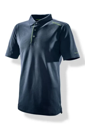 Festool POL-FT1 S polo bleu foncé homme (203996) Nouveauté