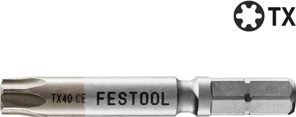 Festool TX 40-50 CENTRO/2 Bit (205083) pour perceuse-visseuse sans fil et perceuse à percussion sans fil Festool avec support FastFix et mandrin WH-CE CENTROTEC Authentique