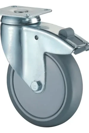 BS ROLLEN Roulette pivotante avec blocage total Roue Ø 125 mm Capacité de charge 100 kg ( 3000275286 ) Achat Immédiat