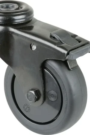 Jusqu'à Épuisement Des Stocks BS ROLLEN Roulette pivotante avec frein Roue Ø 75 mm Capacité de charge 60 kg ( 3000275388 )
