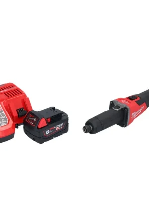 Milwaukee M18 FDGRB-501 Meuleuse droite sans fil 18 V 50 mm Brushless + 1x batterie 5,0 Ah + chargeur Nouvel Arrivage