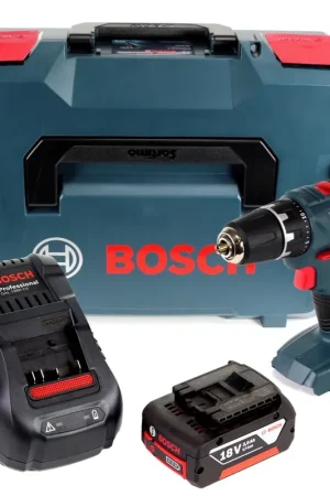 Bosch Professional GSR 18V-21 Perceuses-visseuses à percussion sans fil 18V 55Nm + 1x Batterie 3,0Ah + Chargeur + Coffret Prix Bas