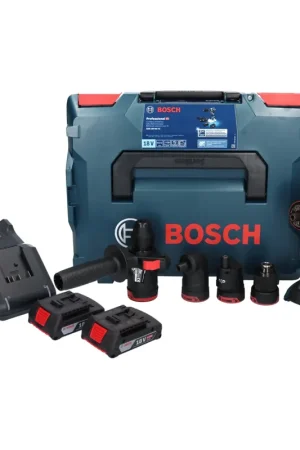 Bon Plan Bosch GSR 18V-60 FC Professional Perceuse-visseuse sans fil 60Nm Brushless 18V + 2x Batteries 2,0 Ah + Chargeur + Embouts + Coffret L-Boxx