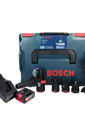 Bosch GSR 18V-60 FC Professional Perceuse-visseuse sans fil 18 V 60 Nm Brushless + 1x batterie 4,0 Ah + chargeur + accessoires + L-Boxx Paiement Sécurisé
