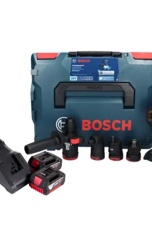 Bosch GSR 18V-60 FC Professional Perceuse-visseuse sans fil 18 V 60 Nm Brushless + 2x batterie 4,0 Ah + chargeur + accessoires + L-Boxx Promotion