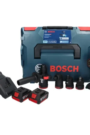 Super Prix Bosch GSR 18V-60 FC Professional Perceuse-visseuse sans fil 60Nm Brushless 18V + 2x Batteries 5,0 Ah + Chargeur + Embouts + Case L-Boxx
