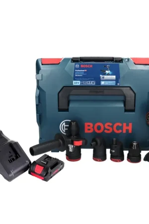 Retour Gratuit Bosch GSR 18V-60 FC Professional Perceuse-visseuse sans fil 60Nm Brushless 18V + 1x Batterie ProCORE 4,0 Ah + Chargeur + Embouts + Coffret L-Boxx