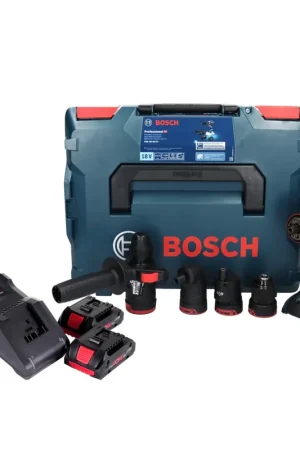 Bosch GSR 18V-60 FC Professional Perceuse-visseuse sans fil 60Nm Brushless 18V + 2x Batteries ProCORE 4,0 Ah + Chargeur + Embouts + Coffret L-Boxx Livraison Express