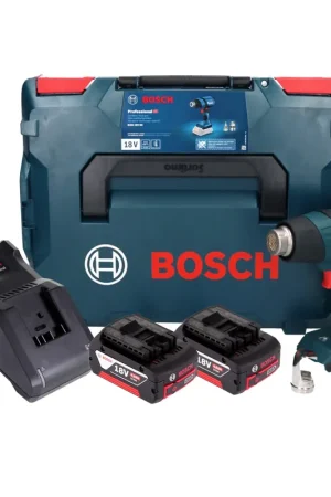 Bosch GHG 18V-50 Professional Pistolet à air chaud sans fil 18 V 300 C / 500 C + 2x batterie 4,0 Ah + chargeur + L-Boxx Top Vente