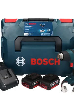 Populaire Bosch GHG 18V-50 Professional Pistolet à air chaud sans fil 18 V 300° C / 500° C + 2x batterie 5,0 Ah + chargeur + L-Boxx