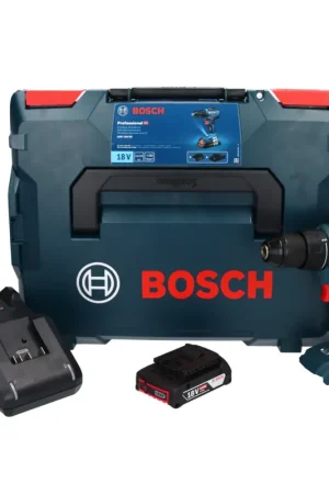 Populaire Bosch Professional GSR 18V-55 Perceuse-Visseuse sans fil 55Nm 18V Brushless + 1x Batterie 2,0Ah + Chargeur + Coffret L-Boxx