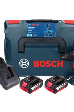 Bon Marché Bosch GSR 18V-55 Perceuse-visseuse sans fil 18 V 55 Nm Brushless + 2x batterie 4,0 Ah + chargeur + L-Boxx