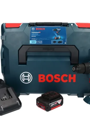 Bosch GSR 18V-55 Perceuse-visseuse sans fil 18 V 55 Nm Brushless + 1x batterie 5,0 Ah + chargeur + L-Boxx Paiement Sécurisé