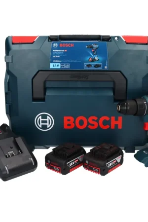 Soldes Bosch GSR 18V-55 Perceuse-visseuse sans fil 18 V 55 Nm Brushless + 2x batterie 5,0 Ah + chargeur + L-Boxx