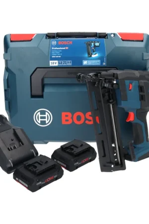 Bosch GNH 18V-64 Cloueur sans fil 18 V 64 mm 1,6 mm + 2x Batteries ProCORE 4,0 Ah + Chargeur + Coffret L-Boxx (0601481102) Meilleure Vente