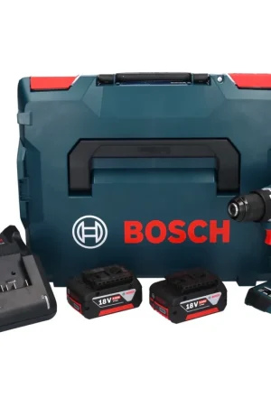 Jusqu'à Épuisement Des Stocks Bosch GSR 18V-90 C Professional Perceuse-visseuse sans fil 18 V 64 Nm Brushless + 2x batterie 5,0 Ah + chargeur + L-Boxx