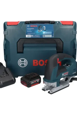 Offre Du Jour Bosch GST 18V-155 BC Scie sauteuse sans fil 18 V 155 mm Brushless + 1x batterie 5,0 Ah + chargeur + L-Boxx
