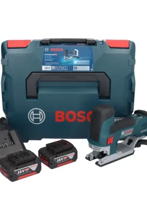 Bon Plan Bosch GST 18V-155 SC Professional Scie sauteuse sans fil 18 V + 2x batterie 5,0 Ah + chargeur + L-Boxx