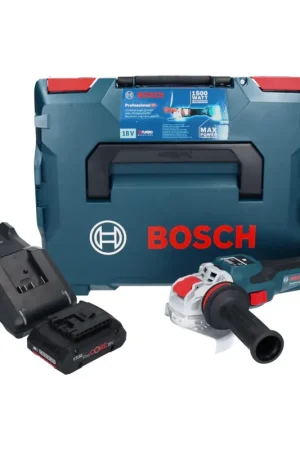 Populaire Bosch GWX 18V-15 SC Professional Meuleuse angulaire sans fil 18 V 125 mm BITURBO X-LOCK + 1x batterie ProCORE 4,0 Ah + chargeur + L-BOXX