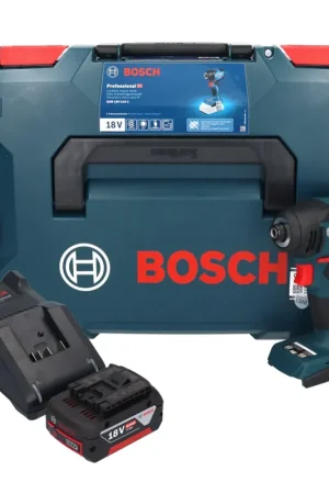 Bosch GDR 18V-210 C Professional Visseuse à chocs sans fil 18 V 210 Nm 1/4'' + 1x batterie 5,0 Ah + chargeur + L-BOXX Haute Qualité