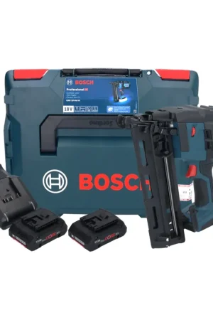 Bosch GNH 18V-64 M Cloueuse sans fil professionnelle 18 V 64 mm (0601481003) + 2x Batteries ProCORE 4,0 Ah + Chargeur + L-BOXX Meilleur Choix