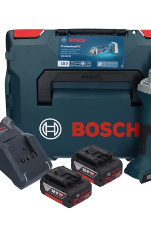 Bosch GGS 18V-20 Meuleuse droite sans fil 18 V Brushless + 2x batterie 5,0 Ah + chargeur + L-BOXX Remise