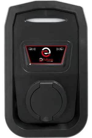 Must-Have KS TOOLS Borne efuturo avec prise de type 2, monophase, jusqu’à 7,4 kW, 32 A, 230 V, mode 3, avec contrôle d’accès RFID, sans compteur ( 117.7577 )