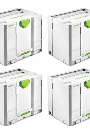 Promotion Saisonnière Festool Systainer T-LOC SYS-COMBI 3 Mallette à outils 4 pièces ( 4x 200118 ) 396 x 296 x 322 mm
