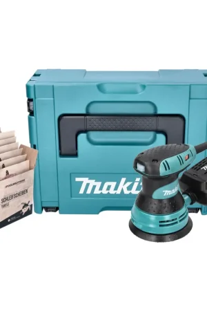 Makita BO 5031 J Ponceuse excentrique 300 watts 125 mm + kit de ponçage Toolbrothers TURTLE + Makpac Vente Flash