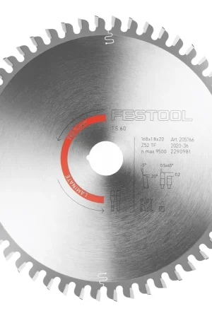 Quantité Limitée Festool lame de scie circulaire pour laminés/HPL HW TF 152 168 x 1,8 x 20 PW16 ( 205766 ) pour TS 60 K, CSC-SYS 50