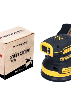 DeWalt DCW 210 N Ponceuse excentrique sans fil 18 V 125 mm Brushless Solo + 1x Toolbrothers TURTLE Set de disques de ponçage Soldes