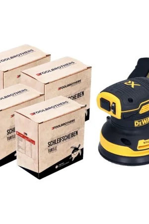 DeWalt DCW 210 N Ponceuse excentrique sans fil 18 V 125 mm Brushless Solo + 4x Toolbrothers TURTLE Set de disques de ponçage Achetez Aujourd'hui