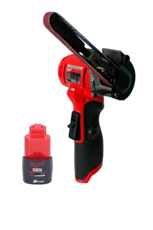 Haute Qualité Lime à bande sur batterie Milwaukee M12 FBFL10-251 12 V 10 x 330 mm + 1x batterie 2,5 Ah - sans chargeur