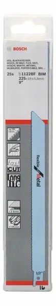 Expédié Aujourd'hui BOSCH Lame de scie sabre S 1122 BF longueur 225 mm largeur 19 mm ( 8000343759 )