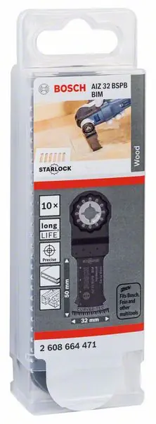 Dernière Chance BOSCH Lame de scie plongeante AIZ 32 BSPB largeur 32 mm prof. d'immersion 50 mm ( 8000346263 )