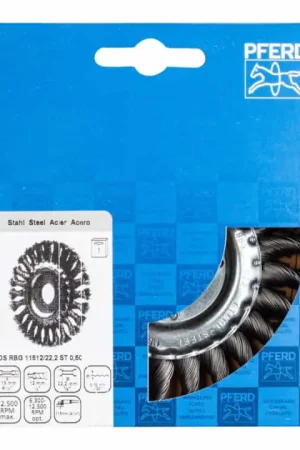 Nouvelle Collection PFERD brosse ronde RBG Ø 115 mm épaisseur fil 0,5 mm (8000433110)