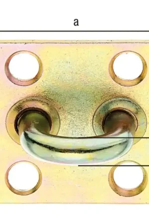 GAH Oeillet sur plaque Largeur d'étrier 32 mm Hauteur d'étrier 29 mm Ø d'étrier 8 mm ( 8002392509 ) Pas Cher