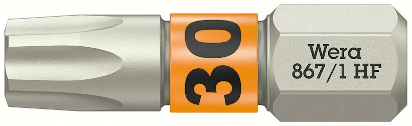 WERA Bit 867 TORX(R) HF 1/4 ″ TX 30 Longueur 25 mm ( 8002899414 ) Nouvel Arrivage