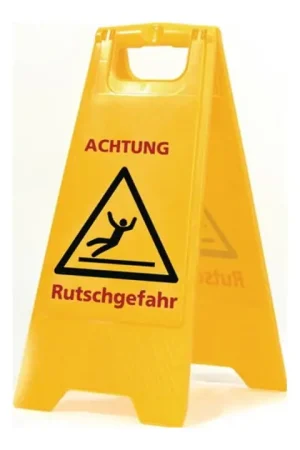 SPRINTUS Panneau d'avertissement attention danger glissement inscription ( 9000472025 ) Offre Du Jour