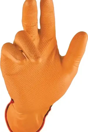 STRONGHAND Gants à usage unique Grip Orange taille 8 orange ( 4000371938 ) Retour Gratuit