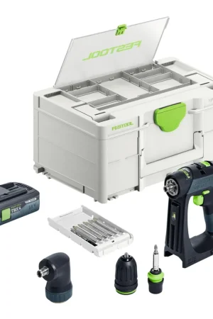 Promotion Festool CXS 18-Basic-Set Perceuse-visseuse sans fil 18 V 40 Nm Brushless + 1x batterie 4,0 Ah + chargeur rapide + Systainer