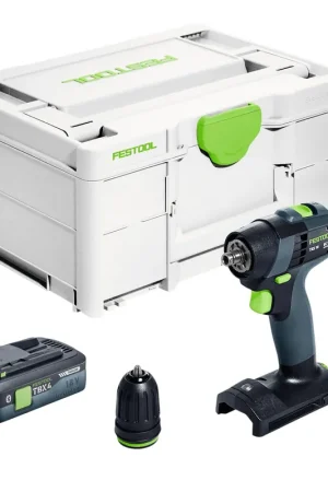 Festool TXS 18-Basic Perceuse-visseuse sans fil 18 V 40 Nm Brushless + 1x batterie 4,0 Ah + chargeur rapide + Systainer Meilleur Prix