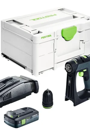 Meilleure Vente Festool CXS 18-Basic Perceuse-visseuse sans fil 18 V 40 Nm Brushless + 1x batterie 4,0 Ah + chargeur rapide + Systainer