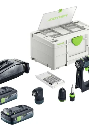 Haute Qualité Festool CXS 18-Basic-Set Perceuse-visseuse sans fil 18 V 40 Nm Brushless + 1x batterie 4,0 Ah + chargeur rapide + Systainer
