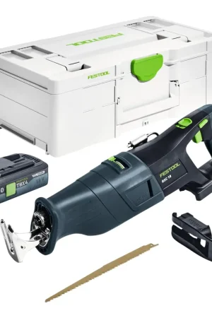 Quantité Limitée Festool RSC 18 EB-Basic Scie sabre sans fil 18 V Brushless + 1 batterie 4,0 Ah + chargeur rapide + Systainer