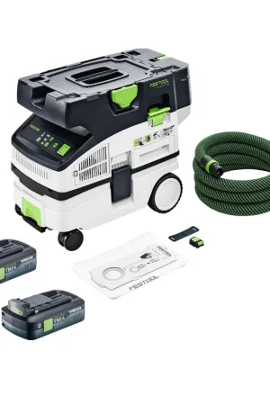 Festool CTLC MINI I-Basic aspirateur sans fil 36 V ( 2x 18 V ) classe de poussière L + 2x batterie 4,0 Ah - sans chargeur Populaire