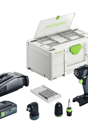 Festool TXS 18-Basic-Set Perceuse-visseuse sans fil 18 V 40 Nm Brushless + 1x batterie 4,0 Ah + chargeur rapide + Systainer Must-Have